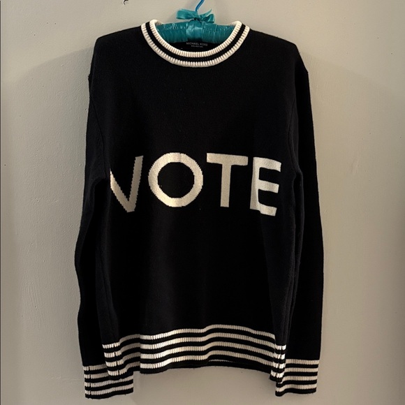 Michael Kors “VOTE” sweater, 100% cashmere - Picture 1 of 9